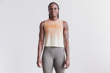 Nobull Muscle Women's Tank Tops Yellow | Australia (FO9071)